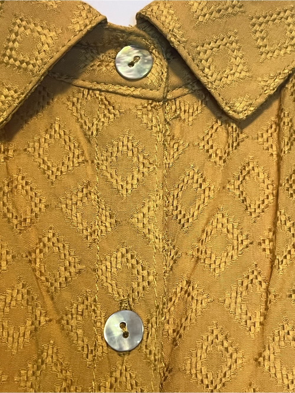 NWT BP boxy oversized relaxed fit short sleeves geometric diamond pattern top - Picture 3 of 11